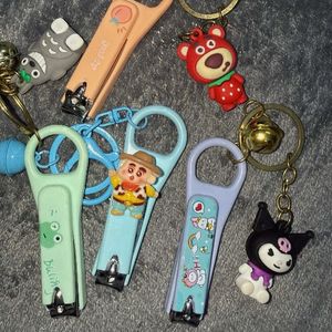 Cute Kawaii Nail cutter Keychain set of 4