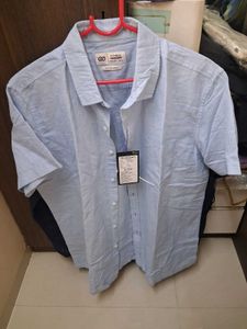 White, Light Blue &amp; Pink Linen Shirts