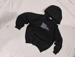 Black Graphic Hoodie