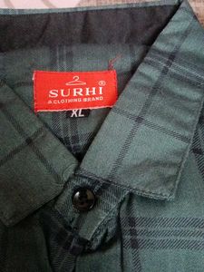 Men's Green Plaid Shirt