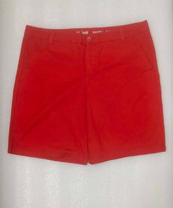 Imported Khakhis By Gap Orange Boyfriend Fit Short