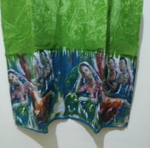 Shree Green Blue Kurta And Blu Kuta With Polka Dot