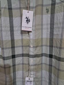BRAND NEW U.S. POLO ASSN. Cotton Checked shirt
