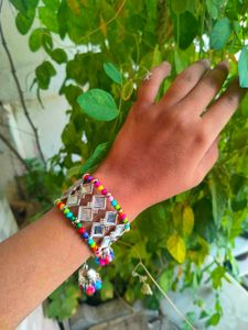 Real Mirror Oxidised Multicolour Bracelet ❤️