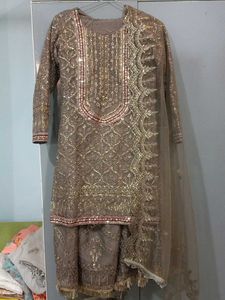 Embellished Kurta Set with Dupatta