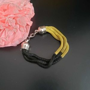 Two-Tone Mesh Bracelet