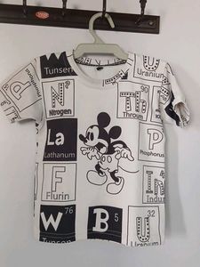 Mickey Mouse Science Print T-Shirt