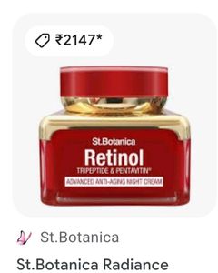 St Botanica Retinol Anti Ageing Night Cream 🌸