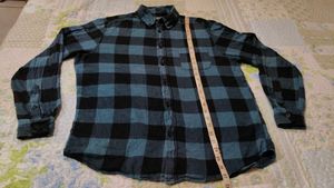 Blue &amp; Black Plaid Flannel Shirt