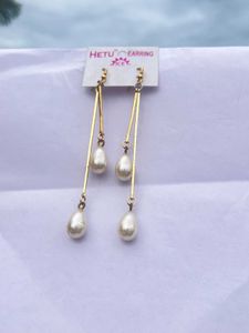 Elegant Pearl Drop Earrings