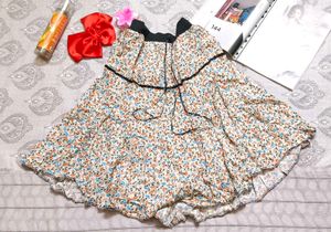 Floral Tiered Mini Skirt