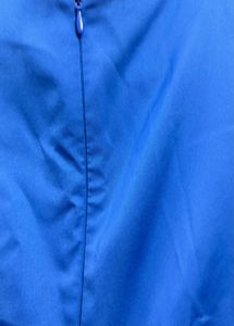 Elegant Blue Wrap Dress