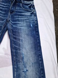 Stylish Blue Washed Denim Jeans