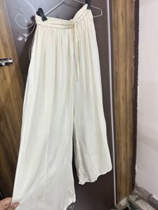 Flowy Cream Palazzo