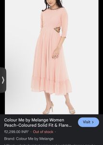 Melange Fit And Flared Dress