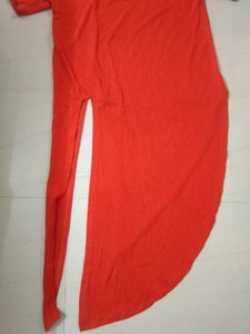 Vibrant Rust dress