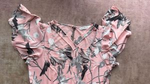 Women's Pink Floral Maxi Dress