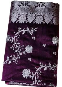 Banarsi Satin Silk With Embroidery Work Saree