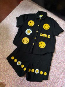 Cute Smiley Face Co-ord Set