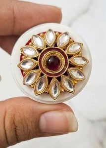 Exquisite Kundan &amp; Ruby Cocktail Ring
