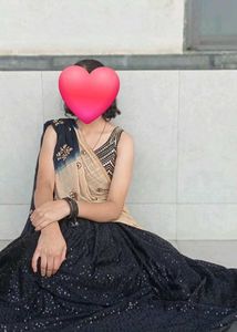 Trendy Black & Gold Designer Lehenga