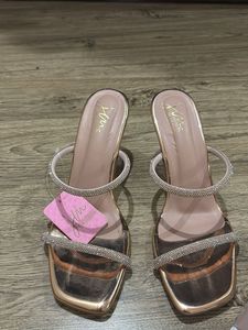 Sparkling Rose Gold Heels