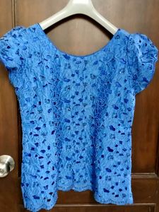 Beautiful Blue Lace Top XXL 😻❤️ size no 139