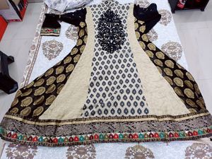 Black And Beige Kurta