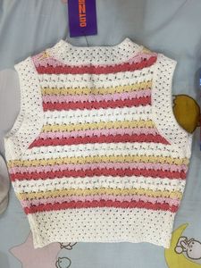 Striped Knit Vest - Trendy &amp; Chic