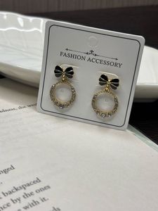 Elegant Bow Hoop Earrings
