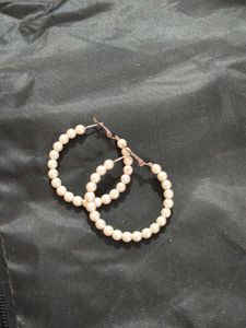Elegant Pearl Hoop Earrings and plan