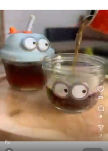 Cute Monster Jar with Lid