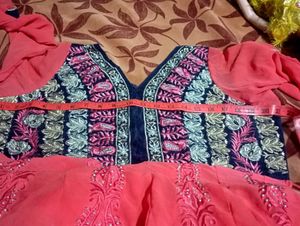 Elegant Embroidered Ethnic Dress
