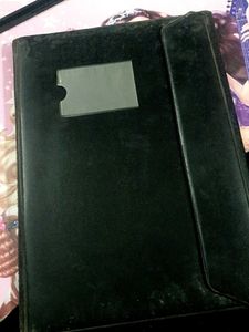 Vintage Black Portfolio Folder