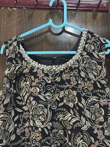 Stylish Printed Ethnic Gown
