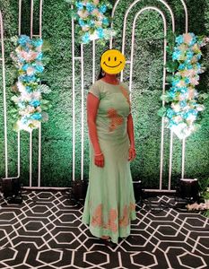 Gown Party Wear Floor Length Hand Work