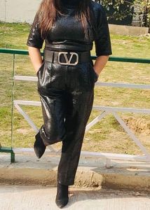 Leather co-ord set