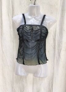 I. Sheer Ruched Cami Top