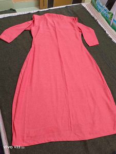 New Soch Pink Front-Open Coat Style Kurti
