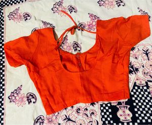Orange Simple Blouse 🧡