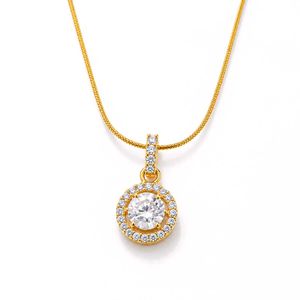Elegant Solitaire Pendant Necklace