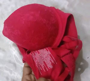 Red Padded Bra