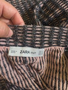 ZARA party Stylish Flared Knit Pants
