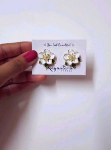 Studded Flora Statement earrings