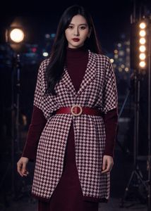 Chic Houndstooth Coat