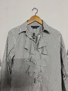 Ralph Lauren Ruffle Front Blouse🤍