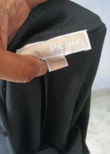 Michael Kors Chic Black Zip Detail Pants