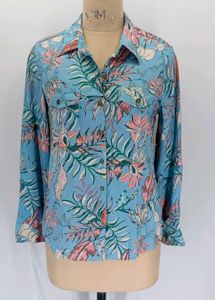 Floral Print Button-Down Shirt