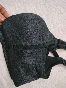 Sparkling Black Bra 💙