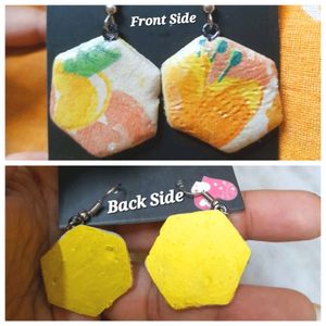 Funky Fruit Slice Earrings